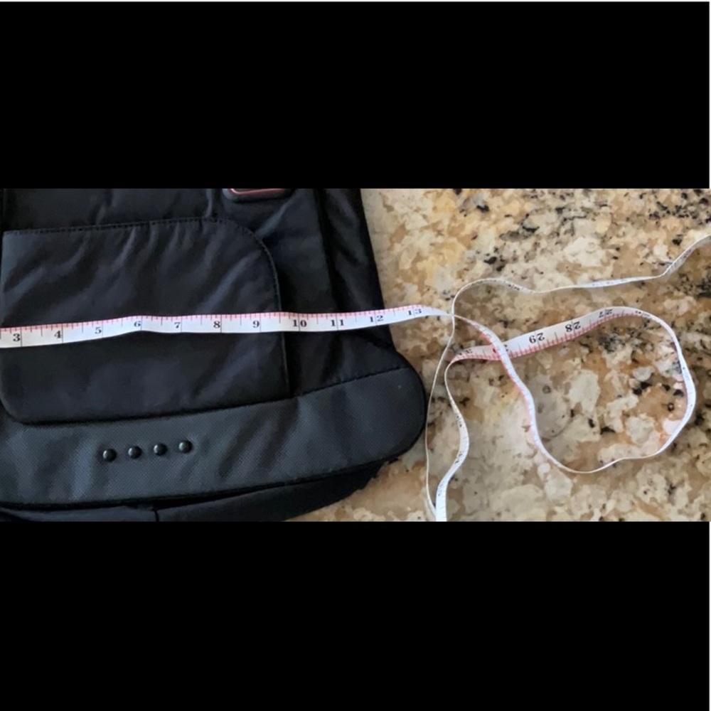 Tumi Black and Red Messenger Bag - Picture 11 of 13